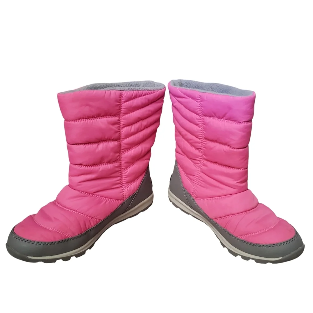Sorel Boots Womens 6 Pink Quilted Winter Snow Rain Waterproof Insulation Boot